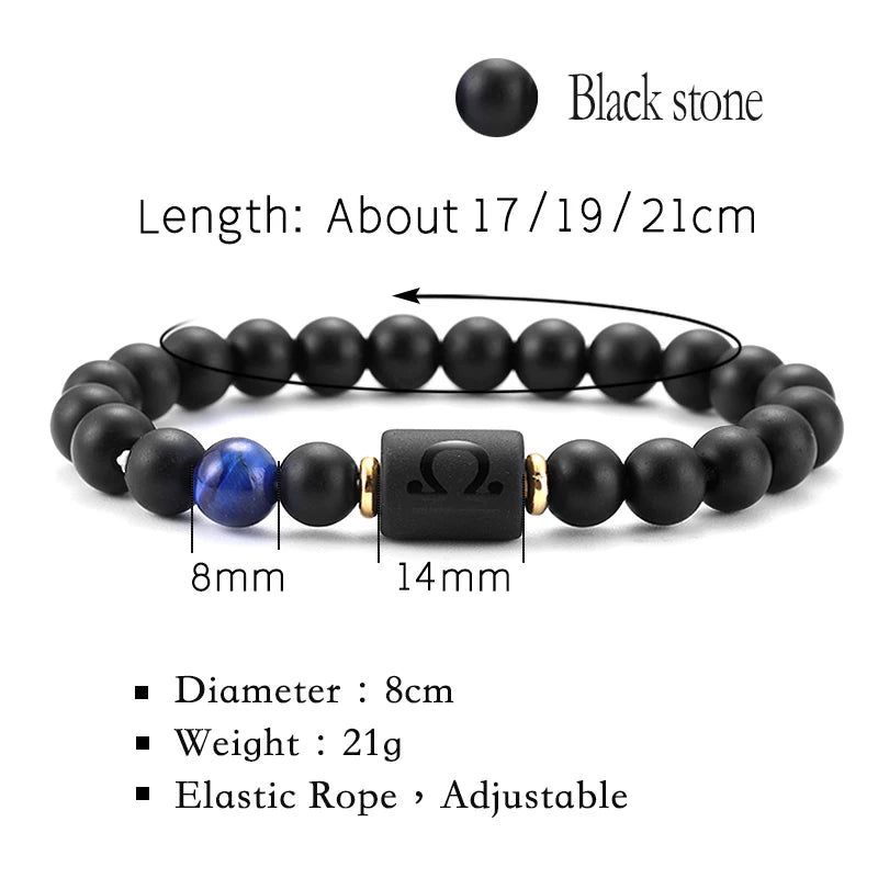 Obsidian Zodiac Bracelet