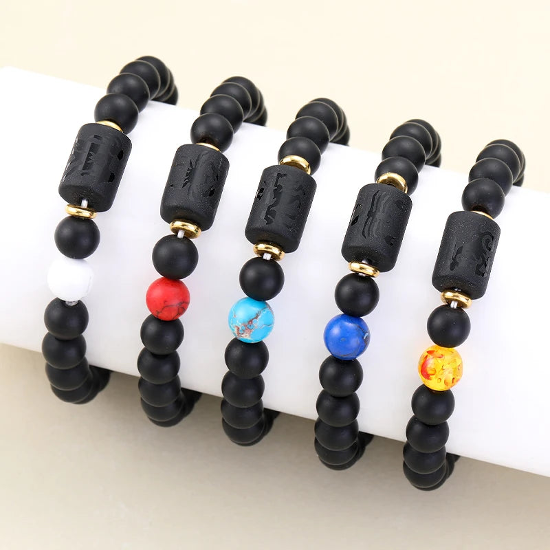 Obsidian Zodiac Bracelet